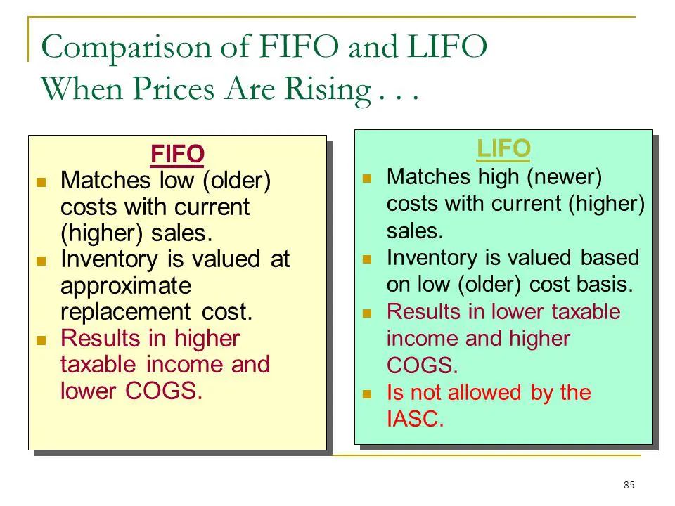 FIFO or LIFO