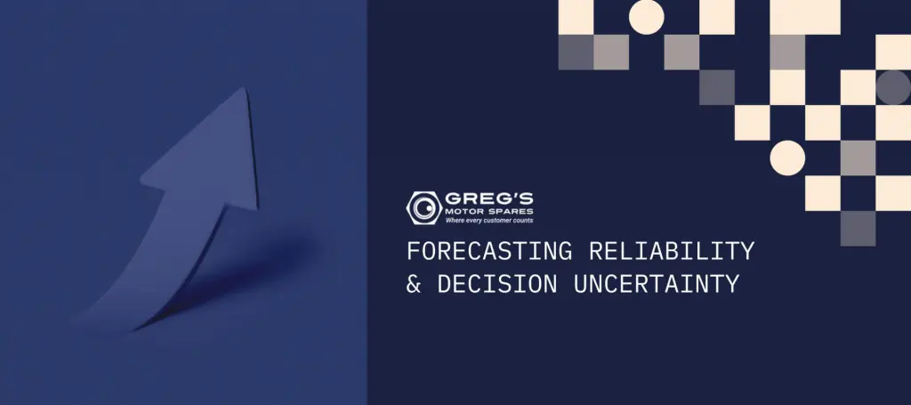 Automotive parts distribution center with organized inventory shelves and staff managing stock across multiple locations, representing reduced stockouts and improved service levels through AI-driven forecasting.